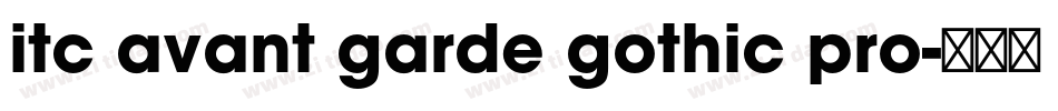 itc avant garde gothic pro字体转换